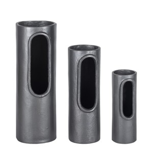 Plomo gris acabado Hogar y habitación de Hotel decoración vajilla florero Uso de sala de dibujo florero de aluminio - Product Image 2