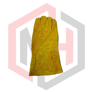 Gants de soudage de protection, antistatiques, texture lisse, pour soudage MIG TIG, forge, barbecue, cheminée, en cuir résistant aux déchirures, 14 - Product Image 2