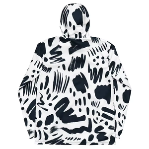 แจ็กเก็ตกันลมมีซิปสีขาวดำสำหรับผู้ชายเสื้อกันลมกันน้ำน้ำหนักเบา - Product Image 3