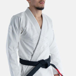 Customized Men's Judo Uniform Sets Front Logo Breathable Lightweight 100% Cotton Martial Arts Training - Product Image 2
