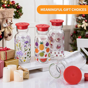 Produits les plus vendus 2026 Bouteille en verre pour eau gazeuse Tasse à café Tasse de voyage mondiale Écologique Verre borosilicate de haute qualité Vaisselle - Product Image 6