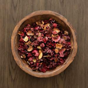 Cuenco de masa de madera-Redondo de 12 "-Cuencos de decoración de madera-Roble español-Centro de mesa de decoración rústica para el hogar-Cuenco de exhibición decorativo - Product Image 3