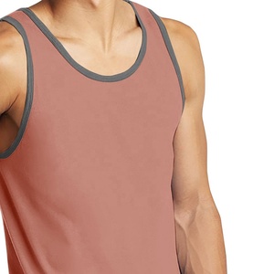 Men's 100% Cotton Sustainable Design Breathable Quick Dry Gym Training Singlet Casual Workout Tank Tops <b>Vest</b> <b>Stringer</b> Top - Product Image 6