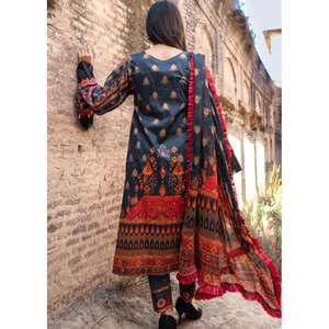 Shalwar Kameez – robes de costume de pelouse pour femmes, costumes indiens à la mode pour femmes, Design imprimé, robe de pelouse - Product Image 2