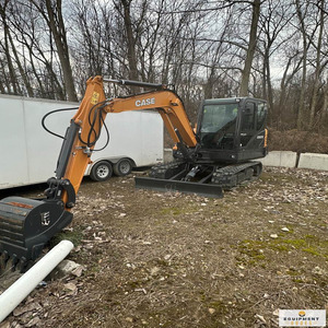 LIVRAISON GRATUITE pour l'EXCAVATRICE MINI CRAWLER CX57C 64HP AVEC CHAUFFAGE/CLIMATISATION/RADIO INTEGRÉS, BAC DE 12/24/36/40 POUCES, MOTEUR HYDRAULIQUE APPROUVÉ EPA CE - Product Image 1