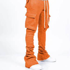 Chándales apilados personalizados para hombre, ropa de calle, sudaderas con capucha, conjuntos de dos piezas, chándal con capucha Cargo Joggers - Product Image 5