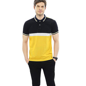 Logo personnalisé pour hommes 100% polyester pour polos haute qualité à manches courtes style décontracté design uni solide en gros tricoté - Product Image 5