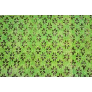 Tapis turc vintage moderne 2.6x6.2ft classique Rectangle Patchwork Design vert jonc de mer laine Latex pour la maison salon voiture - Product Image 5