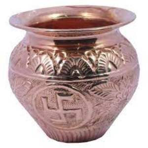 การออกแบบแกะสลัก / นูนทองแดง Lota เป็นมิตรกับสิ่งแวดล้อมคุณภาพดีตกแต่งอาหารค่ําอาหารกลางวันใช้ห้องครัว Lota สไตล์อินเดีย - Product Image 5