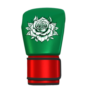 Gants de boxe Muay Thai Hook Loop Gants en cuir pour hommes et femmes Vert Couleur rouge avec logo Rose Lotus Commande en gros disponible - Product Image 1