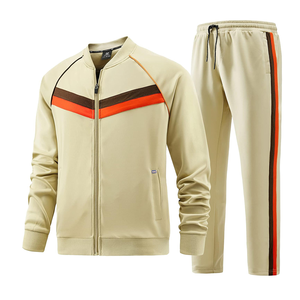 Survêtement évasé de haute qualité Logo personnalisé Streetwear à manches longues à capuche solide pour hommes printemps 100% coton - Product Image 3