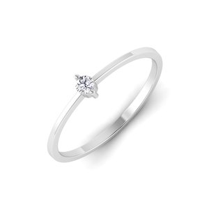 Sterling Silver Gold Plated Custom Engagement Wedding Gift <b>Ring</b> Brilliant Cut Diamond Timeless Bezel Set IGI Certified Classic - Product Image 1