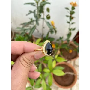 Natural Black Onyx <b>Ring</b> <b>925</b> Sterling <b>Silver</b> Handmade Gemstone <b>Ring</b> Wholesale Jewelry Supplier - Product Image 6