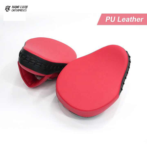 थोक मम्मा दस्ताने सांडा फोकस पैड बॉक्सिंग ट्रेनिंग पैड पु चमड़े के हुक और लूप बंद पैड्स - Product Image 2