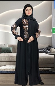 ชุดฮิญาบแบบใหม่เสื้อผ้าอิสลามชุดฮิญาบ georgette น้ำหนักเบาวัสดุ Nida สำหรับเด็กผู้หญิงและผู้หญิง - Product Image 3