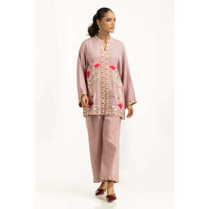 Conjunto de 2 Piezas Bordado en Yute Estilo Bohemio XS/XS IPST-55106 para Atuendos de Primavera/Verano - Product Image 2