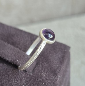 Venta al por mayor personalizable 925 Plata moda amatista anillo hecho a mano mujer moda piedra preciosa para regalo de fiesta de aniversario - Product Image 3