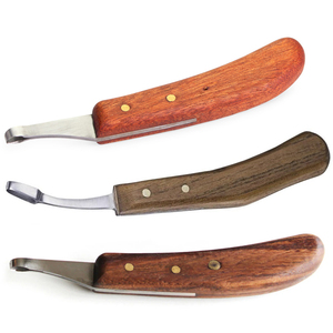 Nuevo Cuchillo para Cascos de Caballo Multicolor Hecho a Mano, Instrumento Veterinario Pequeño para Herradores con Cuchillos de Bucle que Evitan el Deslizamiento, Personalizado - Product Image 1