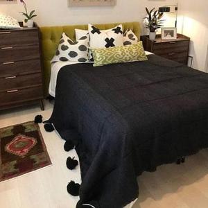 Manta Marroquí Hecha a Mano, Auténtica, Artesanal, Diseño Tribal, Suave, Tejida, Decoración para el Hogar, Regalo - Product Image 1