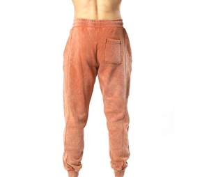 MONO RIDERS Custom Logo 100% Cotton Oxford Men's Tapered Active Joggers 4-Way Stretch <b>Drawstring</b> Fleece Lining Gym <b>Trousers</b> - Product Image 3