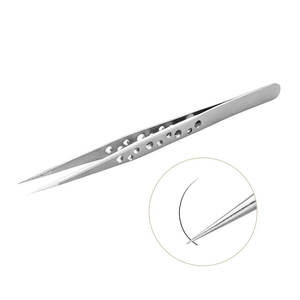 Pinzas para pestañas de acero inoxidable, calidad superior, diseño personalizado, superventas - Product Image 2