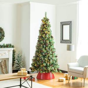 Collier d'arbre en métal pour arbre de Noël ferme couverture de base ronde robuste en acier durable décor de vacances élégant - Product Image 4