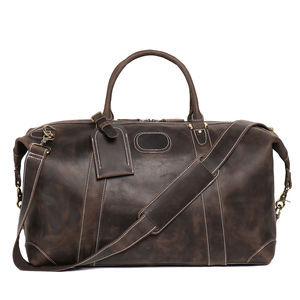 Men's Vintage Travel Bag Large-Capacity Luggage Bag <b>Leather</b> Luggage Bag <b>Handbag</b> <b>Leather</b> 2025 - Product Image 5