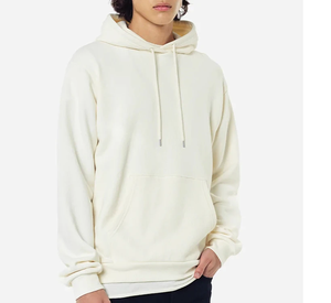 เสื้อฮู้ด OEM สำหรับฤดูหนาว แบบสวมหัว ปักลายได้ 男女兼用 ผ้าฝ้ายฟลีซหนานุ่ม ทรงหลวม ไหล่ตก มีกระเป๋า - Product Image 6