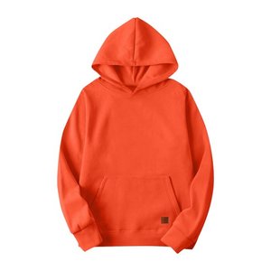 Sweat à capuche en polaire pour homme, couleur unie, décontracté, coupe régulière, sweat à capuche avec poche, manches longues, pull, écologique - Product Image 1