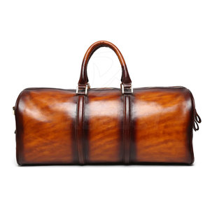 Leather Duffle Bag Sport Style Polyester Lining Adjustable Shoulder Strap Lightweight Durable Elegant Practical - Product Image 3