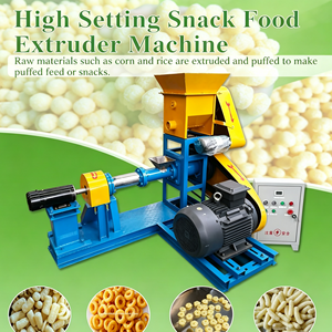 Food Grade Stainless Steel Wheat Flour Snack Extruder Machine Fully Automatic High Productivity Large Capacity Easy Operation - Product Image 1