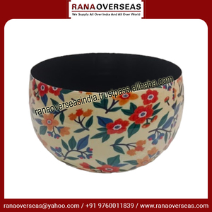 Maceta de hierro tradicional de gran oferta, maceta de Metal impresa con esmalte esmaltado de última calidad en varios tonos - Product Image 2