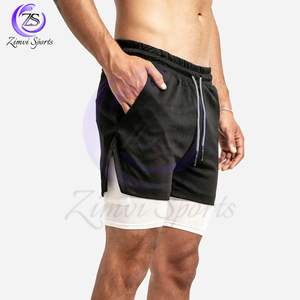Con diseño propio, último estilo, 2025, ropa de gimnasio cómoda, respetuosa con el medio ambiente, tela de tacto suave, pantalones cortos deportivos para entrenamiento físico - Product Image 2