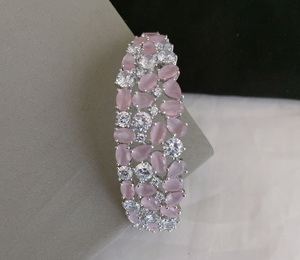 สร้อยข้อมือเพชรสไตล์อเมริกันสำหรับผู้หญิงและเด็กผู้หญิงกำไลข้อมือของขวัญดีไซน์เพทายเป็นประกาย - Product Image 3