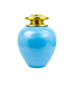 Urnas de cremación de metal de aluminio para cenizas y restos mortales | Hermosas urnas hechas a mano para humanos y mascotas (Canal Azul) - Product Image 6