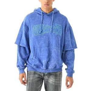 Personalizado al por mayor Fabricación OEM Hombres Sudaderas con capucha Sudaderas de color sólido Estilo Sudadera con capucha con panel de trabajo - Product Image 5