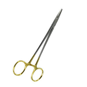 Pinces à aiguilles Mayo Hegar de qualité supérieure, demi-or, 5,5 pouces, pinces chirurgicales en acier inoxydable, porte-aiguilles pour interventions chirurgicales - Product Image 2