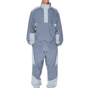 Conjunto Deportivo de Dos Piezas con Chaqueta Cortavientos de Nailon con Logotipo Personalizado, Ropa Deportiva Urbana para Hombre, Chaqueta Cortavientos con Cremallera, Talla Grande, 2026 - Product Image 1