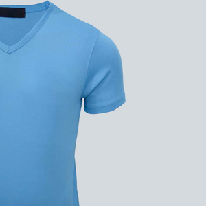 T-shirt à séchage rapide pour les activités de plein air OEM Fitness Wear T-shirt de sport personnalisé Mélange de polyester et d'élasthanne - Product Image 3