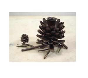 Bougeoir en fer Pinecone Bougeoir - Product Image 4