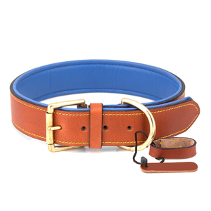 Wholesale Custom Logo Dog Collars Ready to Ship Sustainable Leather Made in Pakistan Decorated With <b>Ribbons</b> OEM Dog Collar - Product Image 4