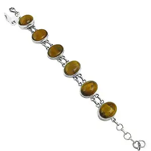 Pulsera de Plata 925 con Ojo de Tigre Vintage para Mujer, Joyería con Forma de Cruz, Perla de Agua Dulce, Diamante, Chapado en Oro Rosa y Rodio - Product Image 3