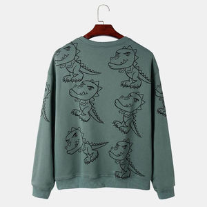 Sweat-shirt à col rond pour homme en coton 100% de haute qualité, nouvelle arrivée hiver 2025, manches longues, prix de gros - Product Image 2