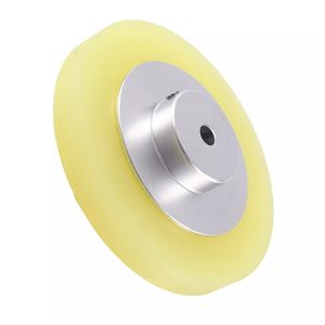 Roue d'encodeur Pu de longueur personnalisée roue d'encodeur métallique en acier inoxydable en aluminium moleté 100mm 200mm 300mm roue d'encodeur en polyuréthane - Product Image 1