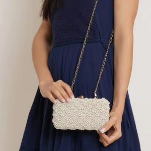 Seed Beads Embroidery Clutch Bag Handcrafted Beaded Clutch Intricate Design Hand-<b>stitched</b> Small Beads Manufacturing Production - Product Image 4