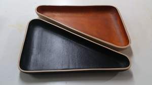 Plateau durable en similicuir pour un service à usages multiples, y compris l'affichage de la salle à manger ou l'organisation du bureau à domicile - Product Image 5