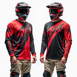 เสื้อแข่งรถมอเตอร์ครอสแบบกำหนดเองสำหรับผู้ชาย แขนยาว ชุดแข่งรถ ATV เสื้อเจอร์ซีย์มอเตอร์ไซค์ ชุดแข่งรถมอเตอร์ไซค์ - Product Image 5