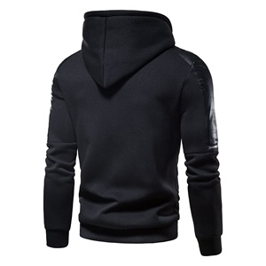 Chándal de invierno Ropa de hombre Ropa deportiva Ropa de entrenamiento y jogging 100% Algodón y cuero Logotipo personalizado Conjunto de Sudadera con capucha de manga completa - Product Image 3