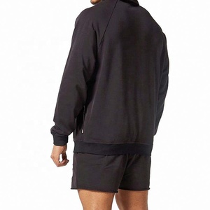 1/4 quart zip pull chemise en gros OEM poids lourd surdimensionné hommes sweats à capuche décontracté demi fermeture éclair revers Sport sweats à capuche pour hommes - Product Image 6