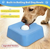 Gamelle anti-glouton pour chien avec balle roulante, gamelle à lécher pour aliments liquides pour chiens et chats, anti-étouffement, fournitures d'alimentation pour animaux de compagnie, lot en gros